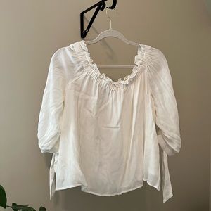 BoHo white off shoulder top
